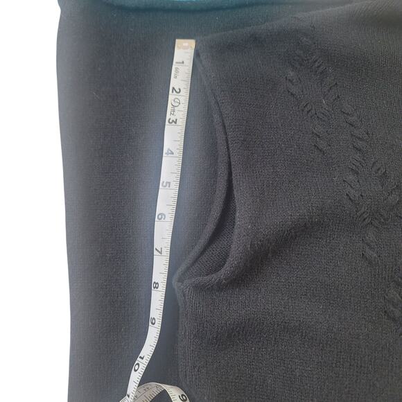 WHIM Cashmere Blend Black Knit Dress Women's SZ M - Picture 8 of 13